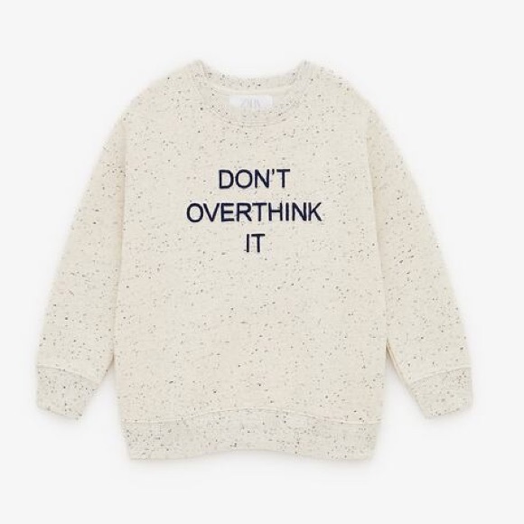 Zara Printed Logo Sweatshirt - Picture 1 of 12